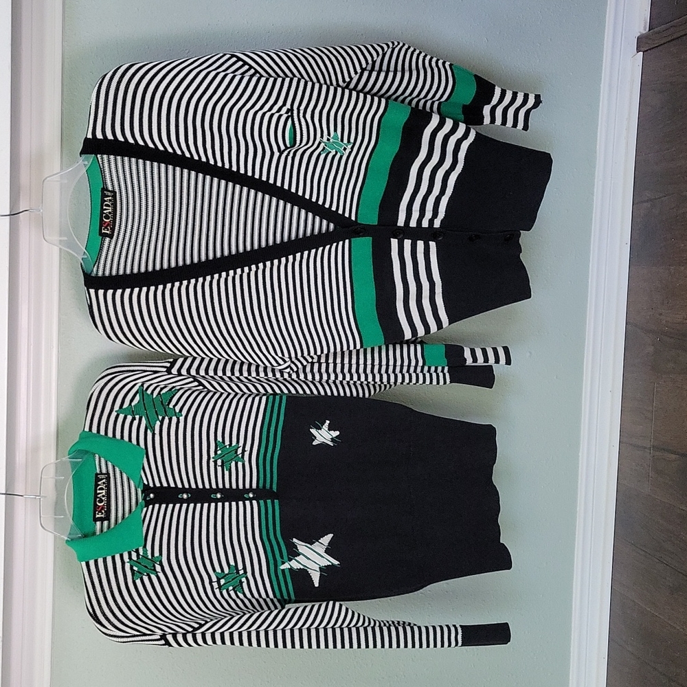 ESCADA 2-PC Luxury Womenswear Long Sleeve Sweater Set Size 6-8